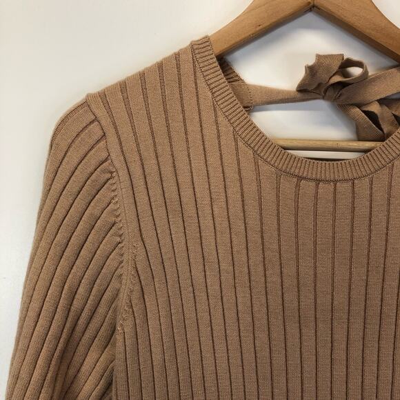 Wayf x BFF Hollie midi sweater dress tan - Medium - Picture 6 of 13
